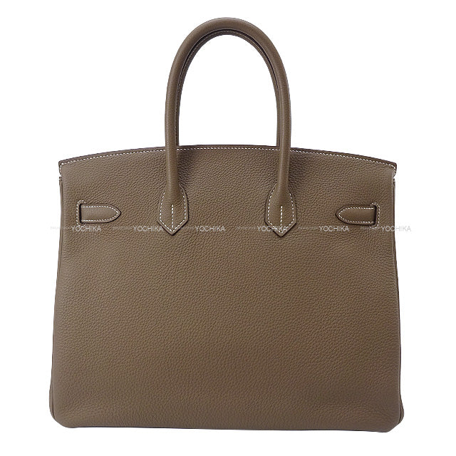 [Pre-loved] HERMES Handbag Birkin35 Etoupe Veau Jonathan Gold HW Stamp X[LIKE NEW][Authentic]