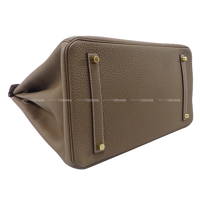 [Pre-loved] HERMES Handbag Birkin35 Etoupe Veau Jonathan Gold HW Stamp X[LIKE NEW][Authentic]