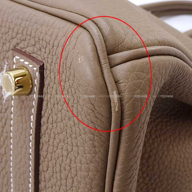 [Pre-loved] HERMES Handbag Birkin35 Etoupe Veau Jonathan Gold HW Stamp X[LIKE NEW][Authentic]