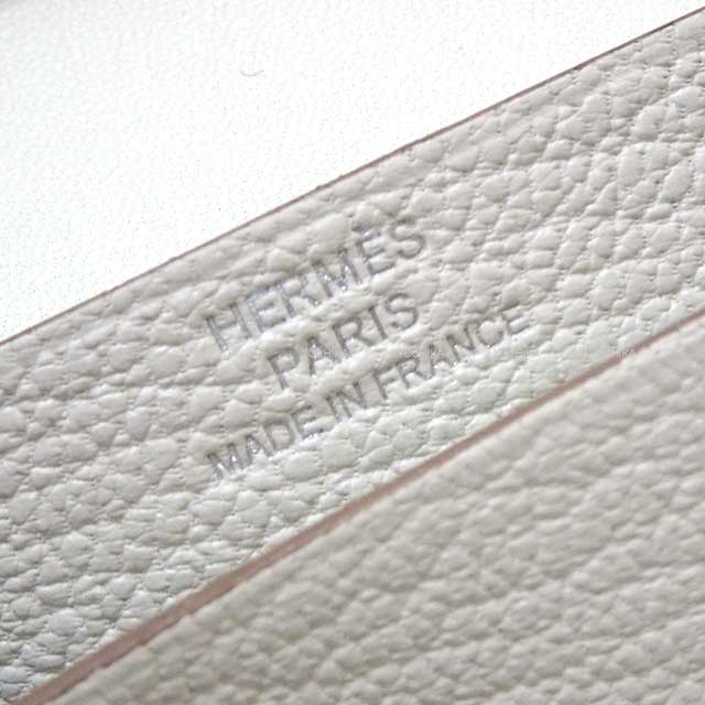 HERMES card holder Bearn Card holder Mushroom Chevre Myzore Silver HW Stamp B[BRAND NEW][Authentic]