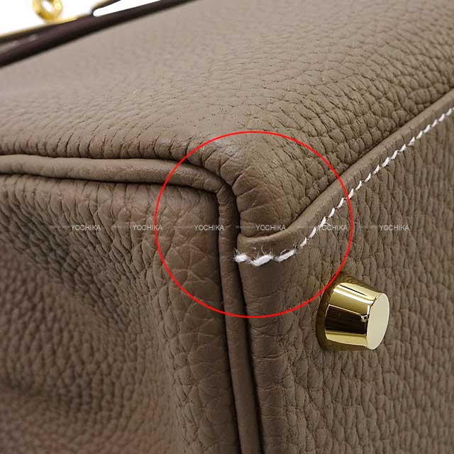 [Pre-loved] HERMES Shoulder bag Kelly28 Retourne Etoupe Veau Jonathan Gold HW Stamp C[LIKE NEW][Authentic]