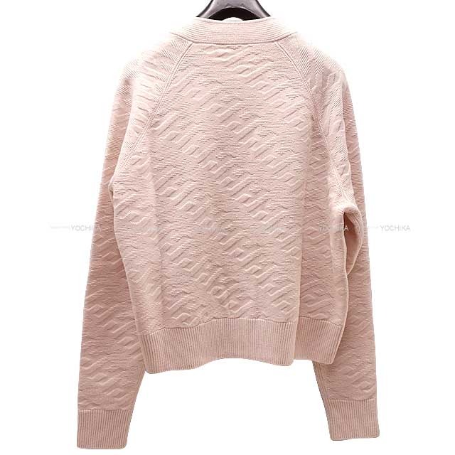 2022 SS HERMES Cardigan Voyage Long sleeve H motif #36 Pink beige Virg –  yochika