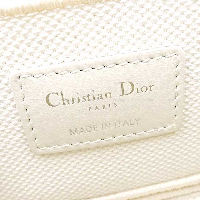 [Pre-loved] 2021 Holiday Collection Christian Dior Shoulder bag TRAVEL Vanity Small Top Handle Blanc (White)/Gold/Noir (Black) Dior Oblique Jacquard Silver HW 50-MA-1201[LIKE NEW][Authentic]