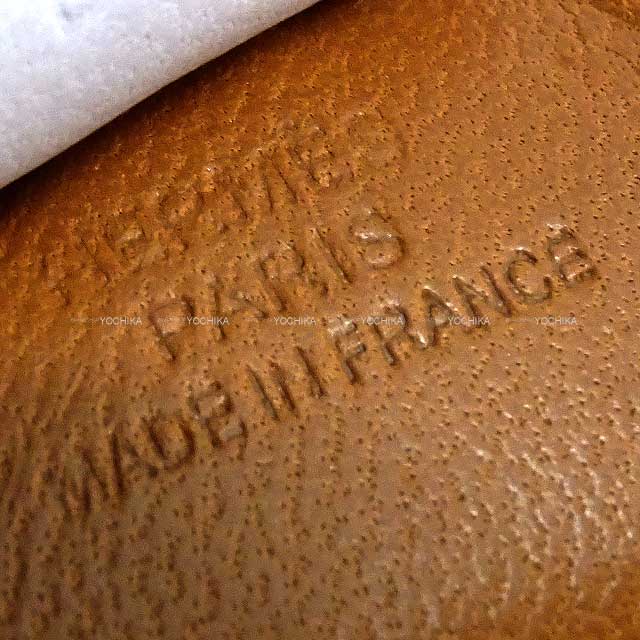 HERMES bag charm Rodeo PM Gold/Mauve Pale/Noir (Black) Agneau Milo/Clinoran(Crinoline) Stamp B[EXCELLENT][Authentic]