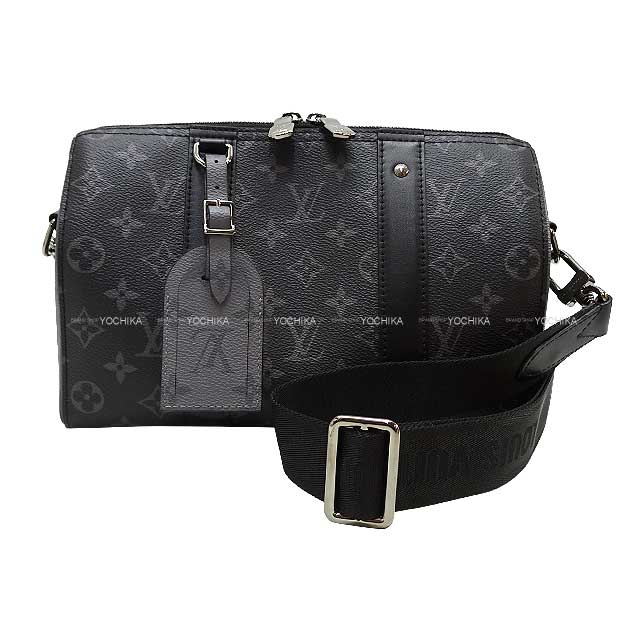 LOUIS VUITTON Shoulder bag City keepall Monogram Eclipse Silver HW M45936[EXCELLENT][Authentic]
