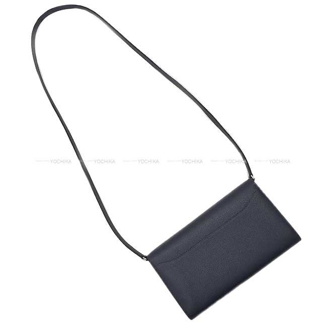 HERMES long wallet Constance Long wallet To Go Bleu Nuit Evercolor Silver HW Stamp W[BRAND NEW][Authentic]