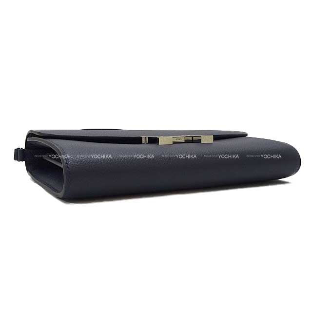 HERMES long wallet Constance Long wallet To Go Bleu Nuit Evercolor Silver HW Stamp W[BRAND NEW][Authentic]