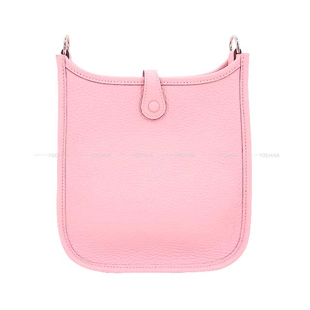 HERMES Shoulder bag Evelyne 16 TPM Rose Sakura Taurillon Clemence Silver HW Stamp K[EXCELLENT][Authentic]
