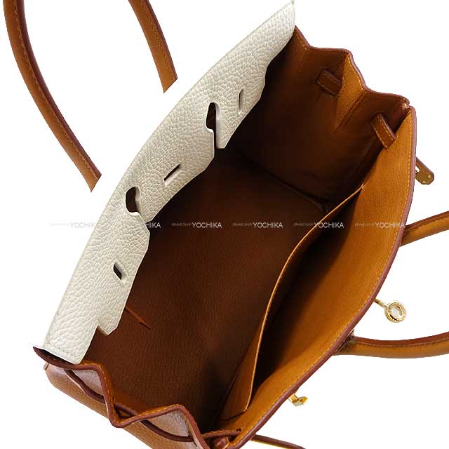 HERMES Handbag Birkin25 Personal order with stamp H Blanc (White)/Gold Epsom Souple Rose Gold HW Stamp U[BRAND NEW][Authentic]