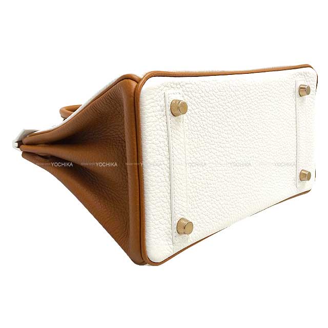 HERMES Handbag Birkin25 Personal order with stamp H Blanc (White)/Gold Epsom Souple Rose Gold HW Stamp U[BRAND NEW][Authentic]