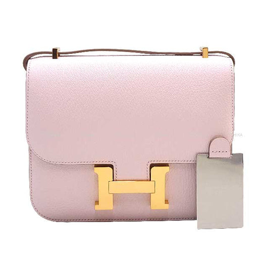 HERMES Shoulder bag Constance 3 18 Miroir Mauve Pale Buffalo Horn Rose Gold HW Stamp B[BRAND NEW][Authentic]