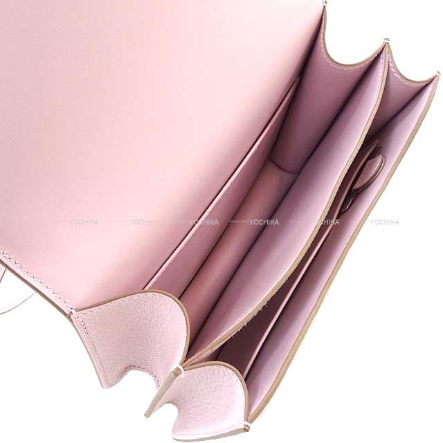 HERMES Shoulder bag Constance 3 18 Miroir Mauve Pale Buffalo Horn Rose Gold HW Stamp B[BRAND NEW][Authentic]