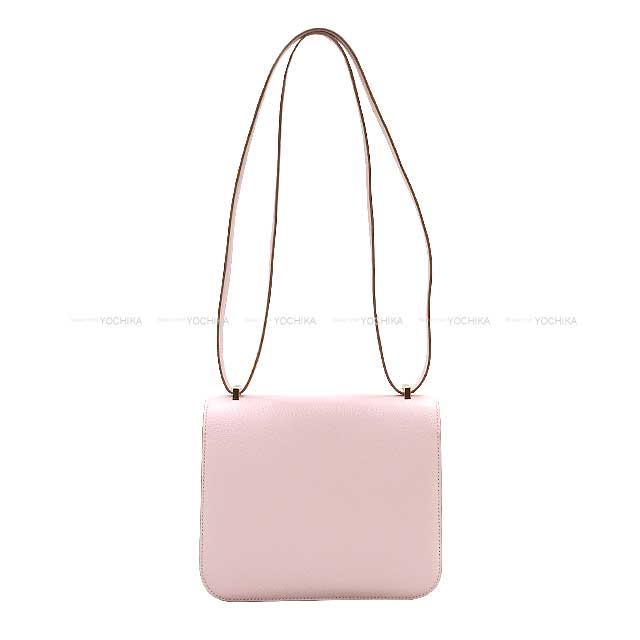 HERMES Shoulder bag Constance 3 18 Miroir Mauve Pale Buffalo Horn Rose Gold HW Stamp B[BRAND NEW][Authentic]