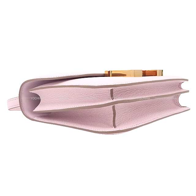 HERMES Shoulder bag Constance 3 18 Miroir Mauve Pale Buffalo Horn Rose Gold HW Stamp B[BRAND NEW][Authentic]