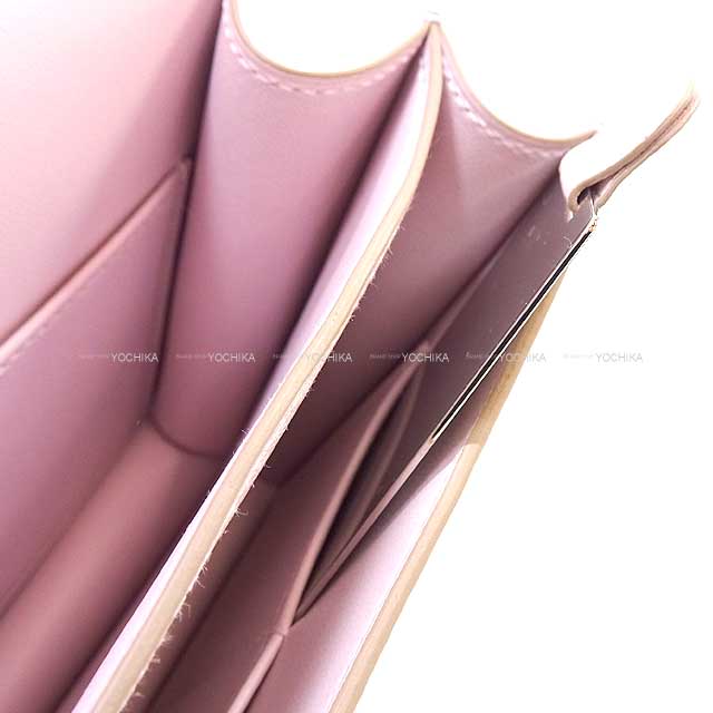 HERMES Shoulder bag Constance 3 18 Miroir Mauve Pale Buffalo Horn Rose Gold HW Stamp B[BRAND NEW][Authentic]