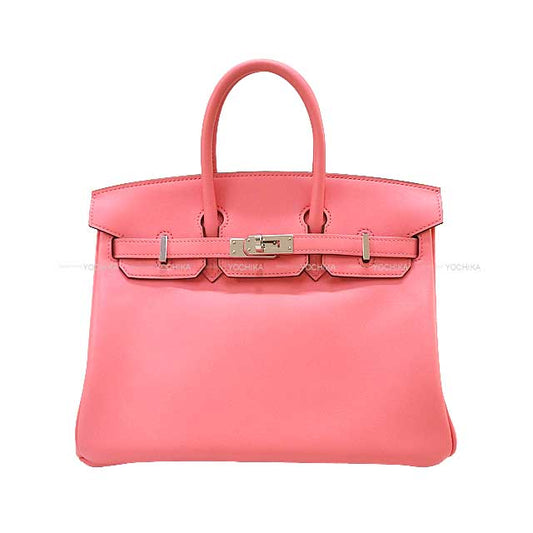 [Pre-loved] HERMES Handbag Birkin25 Rose D'ete Evercalf Silver HW Stamp Y[LIKE NEW][Authentic]
