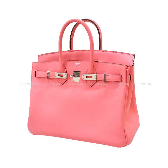 [Pre-loved] HERMES Handbag Birkin25 Rose D'ete Evercalf Silver HW Stamp Y[LIKE NEW][Authentic]