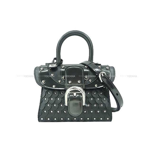 2017AW Christmas Limited Saint Louis Handbag Brillon Micro Iron Shield Studs Antique BLACK calfskin Silver HW AA0434ARC080KPA[EXCELLENT][Authentic]