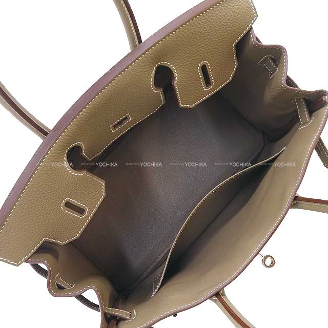 [Pre-loved] HERMES Handbag Birkin30 Etoupe Veau Jonathan Silver HW Stamp Y[LIKE NEW][Authentic]