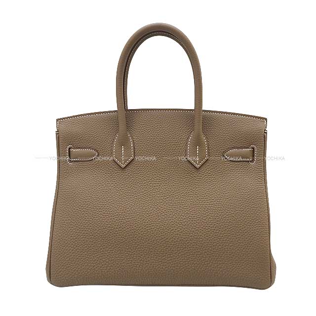 [Pre-loved] HERMES Handbag Birkin30 Etoupe Veau Jonathan Silver HW Stamp Y[LIKE NEW][Authentic]