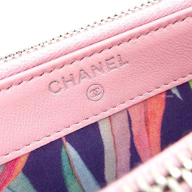 [Pre-loved] CHANEL Shoulder bag Coco mark Matelasse Wild stitch  WOC Pink Calfskin Silver HW A82527[LIKE NEW][Authentic]