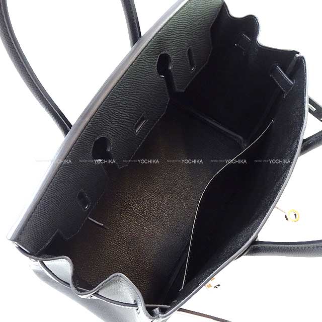 [Pre-loved] HERMES Handbag Birkin30 Noir (Black) Ever Grain Silver HW Stamp B[LIKE NEW][Authentic]