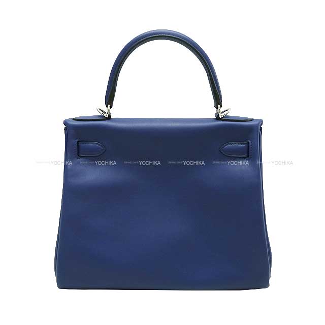 HERMES Shoulder bag Kelly28 Retourne Personal Order Bleu Saphir/Gold Evercalf Silver HW Stamp B[BRAND NEW][Authentic]