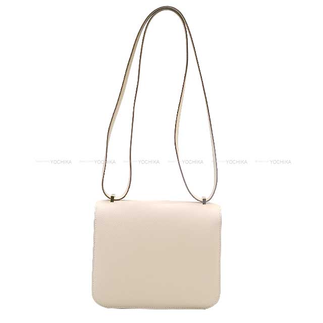 HERMES Shoulder bag Constance 3 18 Miroir Craie Ever Grain Gold HW Stamp B[EXCELLENT][Authentic]