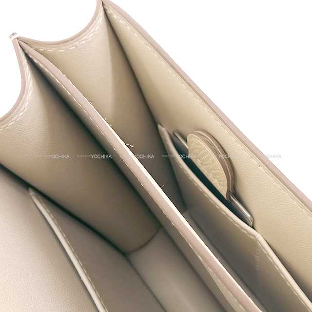 HERMES Shoulder bag Constance 3 18 Miroir Craie Ever Grain Gold HW Stamp B[EXCELLENT][Authentic]