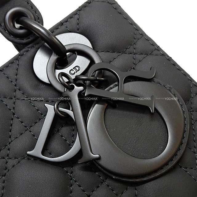 Christian Dior Handbag Lady Dior MY ABC DIOR Small  Noir (Black) Cannage Calfskin Mat Black HW M0538SLO1_M989[BRAND NEW][Authentic]