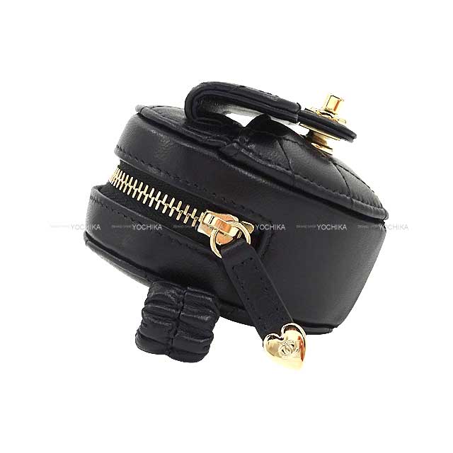 CHANEL bracelet Matelasse COCO mark Heart shape coin poach Noir (Black) Lambskin Gold HW AP2786[BRAND NEW][Authentic]