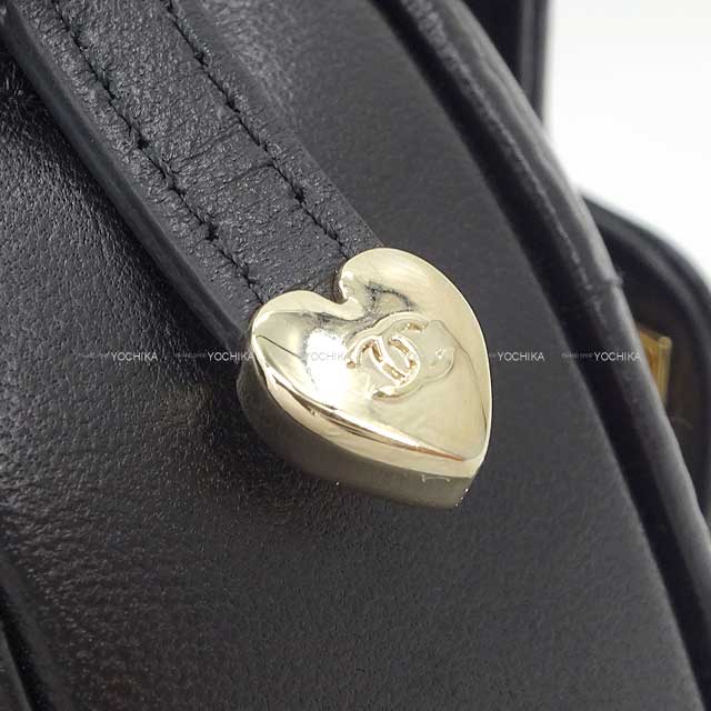 CHANEL bracelet Matelasse COCO mark Heart shape coin poach Noir (Black) Lambskin Gold HW AP2786[BRAND NEW][Authentic]