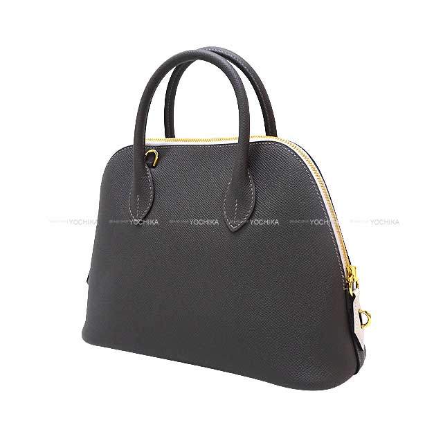 HERMES Shoulder bag Bolide1923 25 Graphite/New Gris Perle Veau Epsom Gold HW Stamp B[BRAND NEW][Authentic]