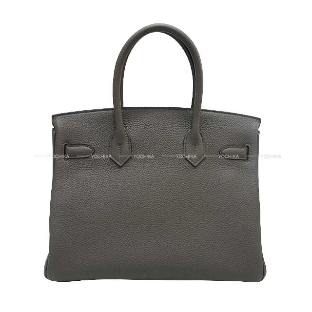 HERMES Handbag Birkin30 Etain Veau Jonathan Rose Gold HW Stamp Z[EXCELLENT][Authentic]