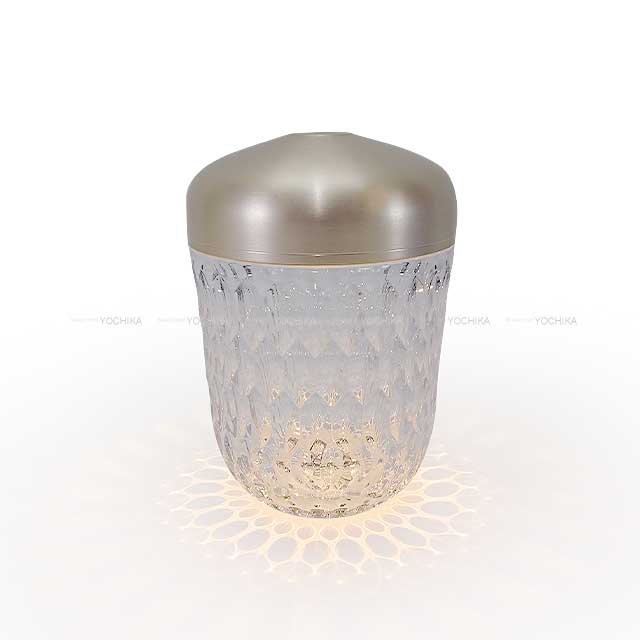 HERMES lighting Saint Louis Folia mini portable lamp wood Acorn Silver Crystal[BRAND NEW][Authentic]