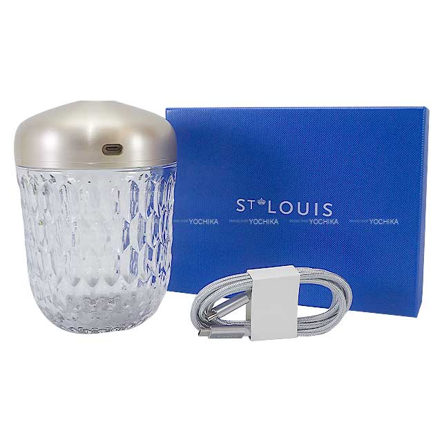 HERMES lighting Saint Louis Folia mini portable lamp wood Acorn Silver Crystal[BRAND NEW][Authentic]