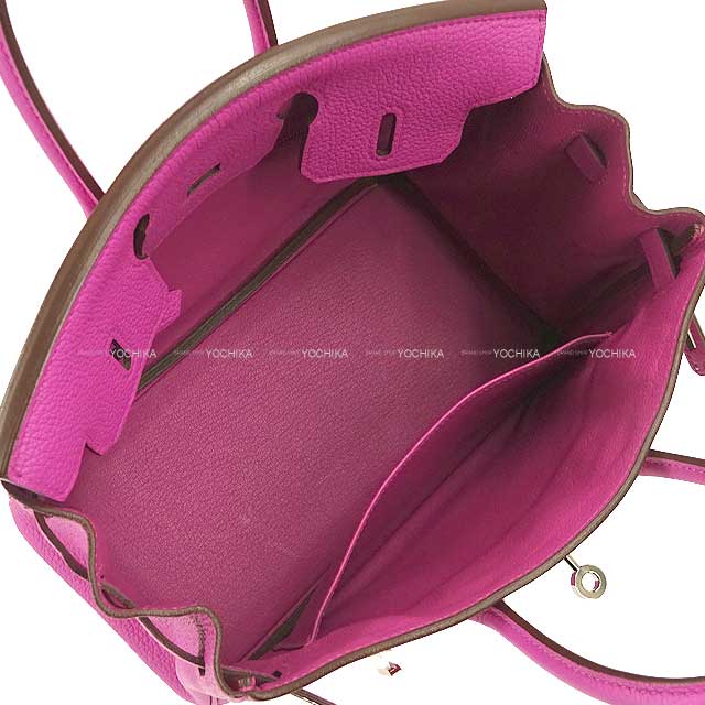 [Pre-loved] HERMES Handbag Birkin25 Magnolia Veau Jonathan Silver HW Stamp C[LIKE NEW][Authentic]