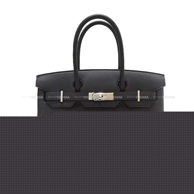 2021AW HERMES Handbag Birkin30 3EN1 (3in1) Noir (Black) Veau Jonathan/Evercalf/Toile Goeland Silver HW Stamp B[BRAND NEW][Authentic]