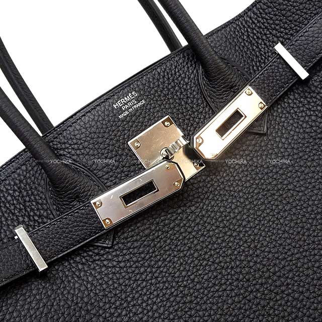 2021AW HERMES Handbag Birkin30 3EN1 (3in1) Noir (Black) Veau Jonathan/Evercalf/Toile Goeland Silver HW Stamp B[BRAND NEW][Authentic]