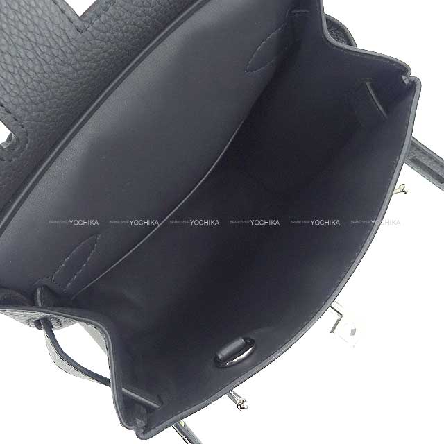 HERMES Shoulder bag Hac a Dos PM Plomb Veau Jonathan Silver HW Stamp B[BRAND NEW][Authentic]