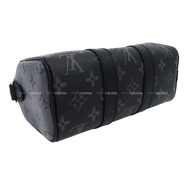 LOUIS VUITTON Shoulder bag Keepall XS Noir (Black)/Grey Monogram Eclipse M45947[ALMOST NEW][Authentic]