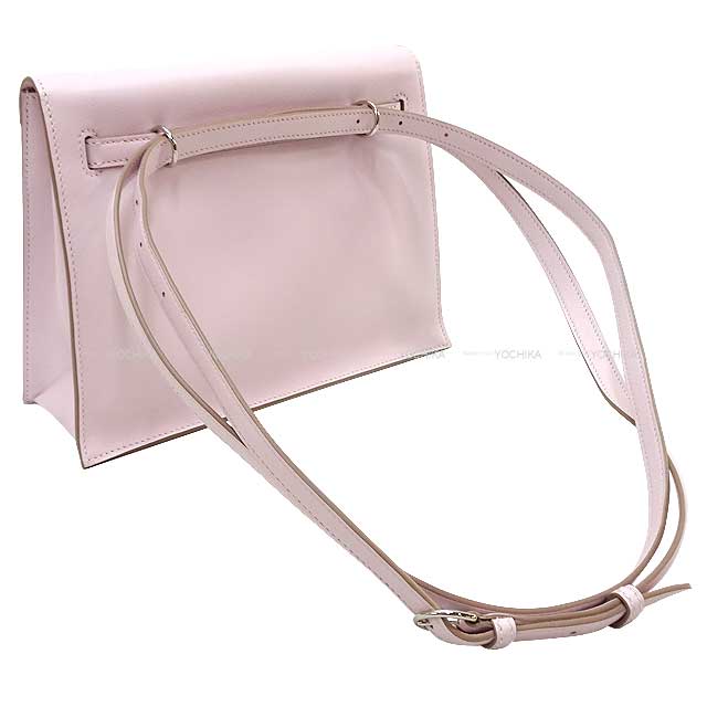 HERMES Shoulder bag Kelly Danse Mauve Pale Evercalf Silver HW Stamp U[EXCELLENT][Authentic]