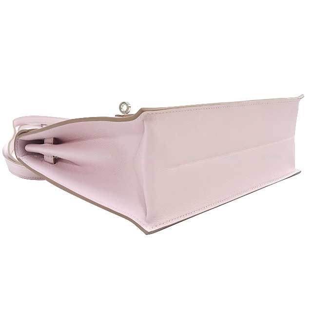 HERMES Shoulder bag Kelly Danse Mauve Pale Evercalf Silver HW Stamp U[EXCELLENT][Authentic]