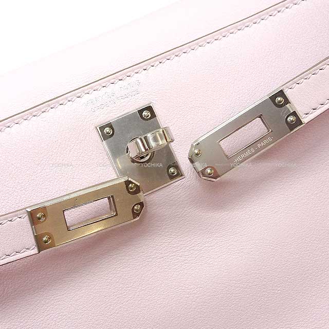 HERMES Shoulder bag Kelly Danse Mauve Pale Evercalf Silver HW Stamp U[EXCELLENT][Authentic]
