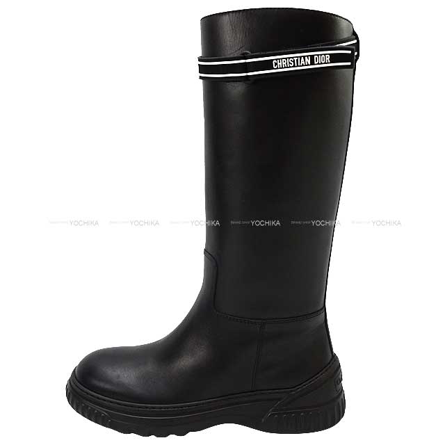 Dior boots Long Boots D-racer #37 Noir (Black) Calfskin #37 KCI781VEA_S17X[BRAND NEW][Authentic]