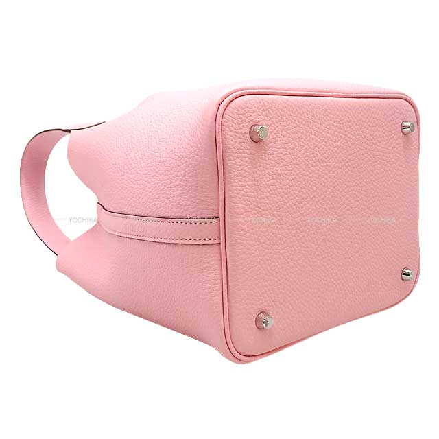 HERMES Handbag Picotin Lock 22 MM Rose Sakura Taurillon Clemence Silver HW Stamp B[EXCELLENT][Authentic]