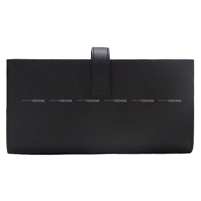 HERMES long wallet Bearn Soufflet Noir (Black) Veau madame Silver HW Stamp W[BRAND NEW][Authentic]