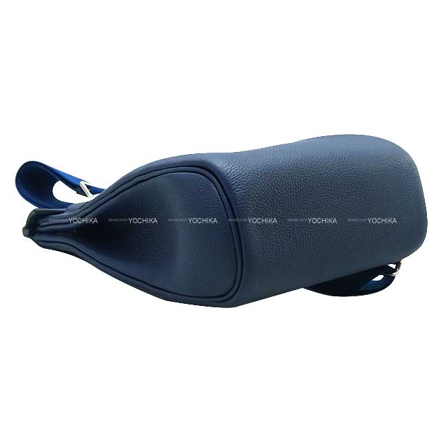 HERMES Shoulder bag Hac a Dos PM Bleu navy(7U) Veau Jonathan Silver HW Stamp B[BRAND NEW][Authentic]