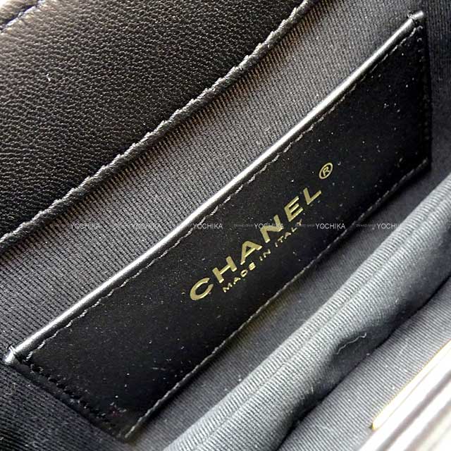 [Pre-loved] 2024 Cruise NEW CHANEL Shoulder bag Matelasse big COCO Small Chain Noir (Black) Lambskin Antique Gold HW AS4609[LIKE NEW][Authentic]