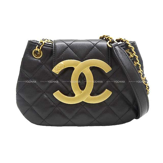 [Pre-loved] 2024 Cruise NEW CHANEL Shoulder bag Matelasse big COCO Small Chain Noir (Black) Lambskin Antique Gold HW AS4609[LIKE NEW][Authentic]